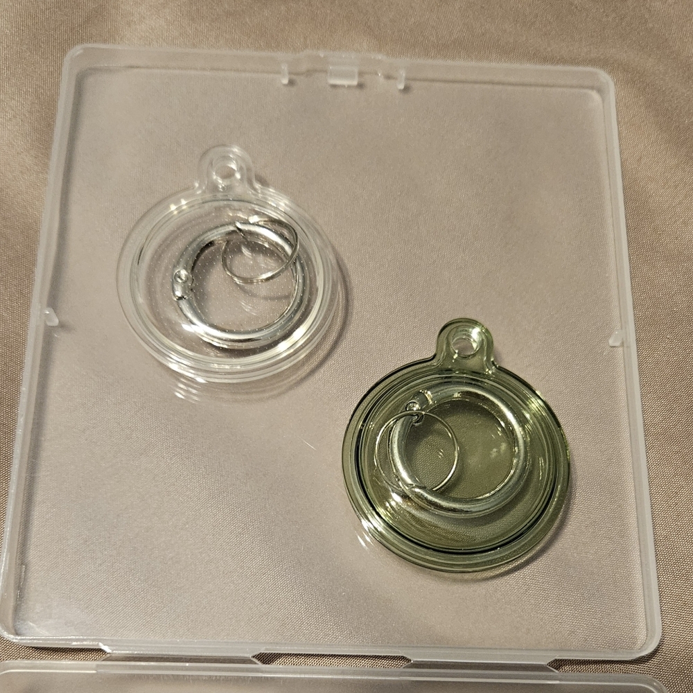 Apple Air Tag Cases Set of 2 - Clear and Green